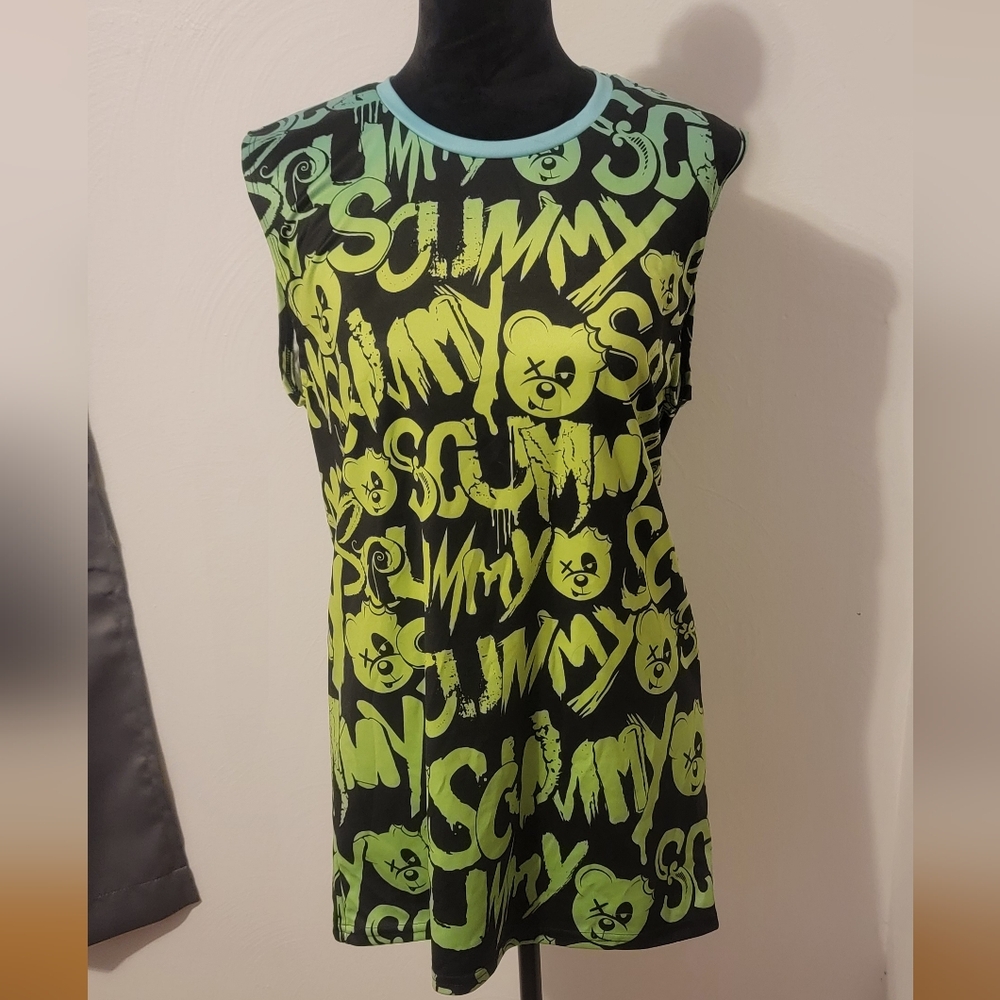 Scummy Bears Neon Vest Top